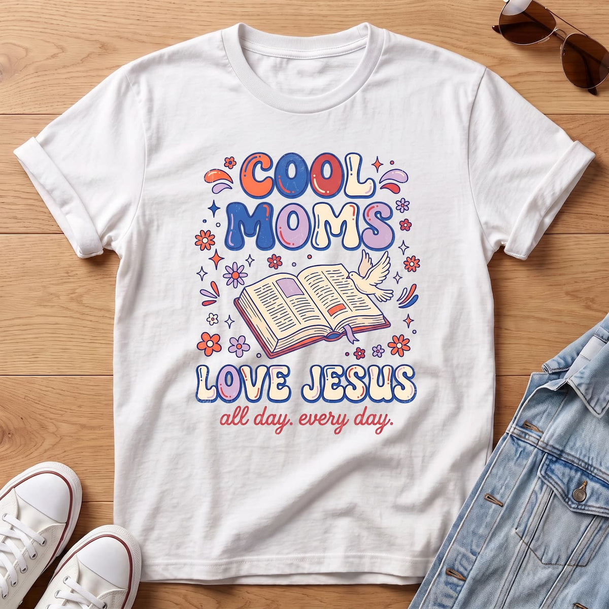 Cool Moms Retro T-Shirt