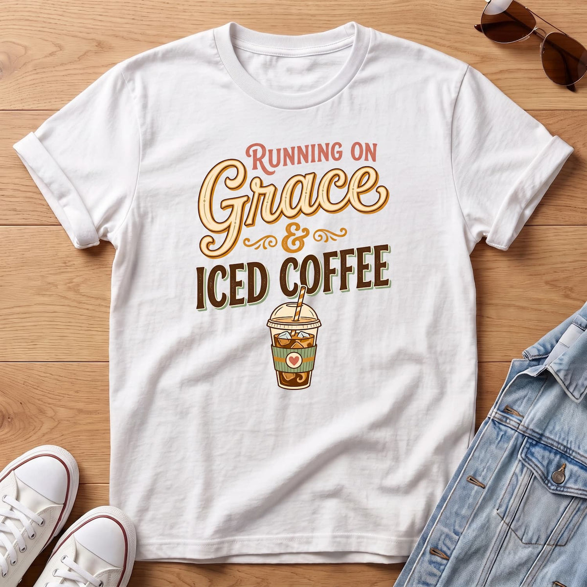 Jesus & Iced Coffee T-Shirt
