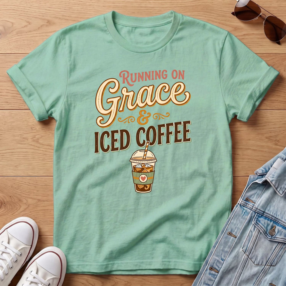 Jesus & Iced Coffee T-Shirt