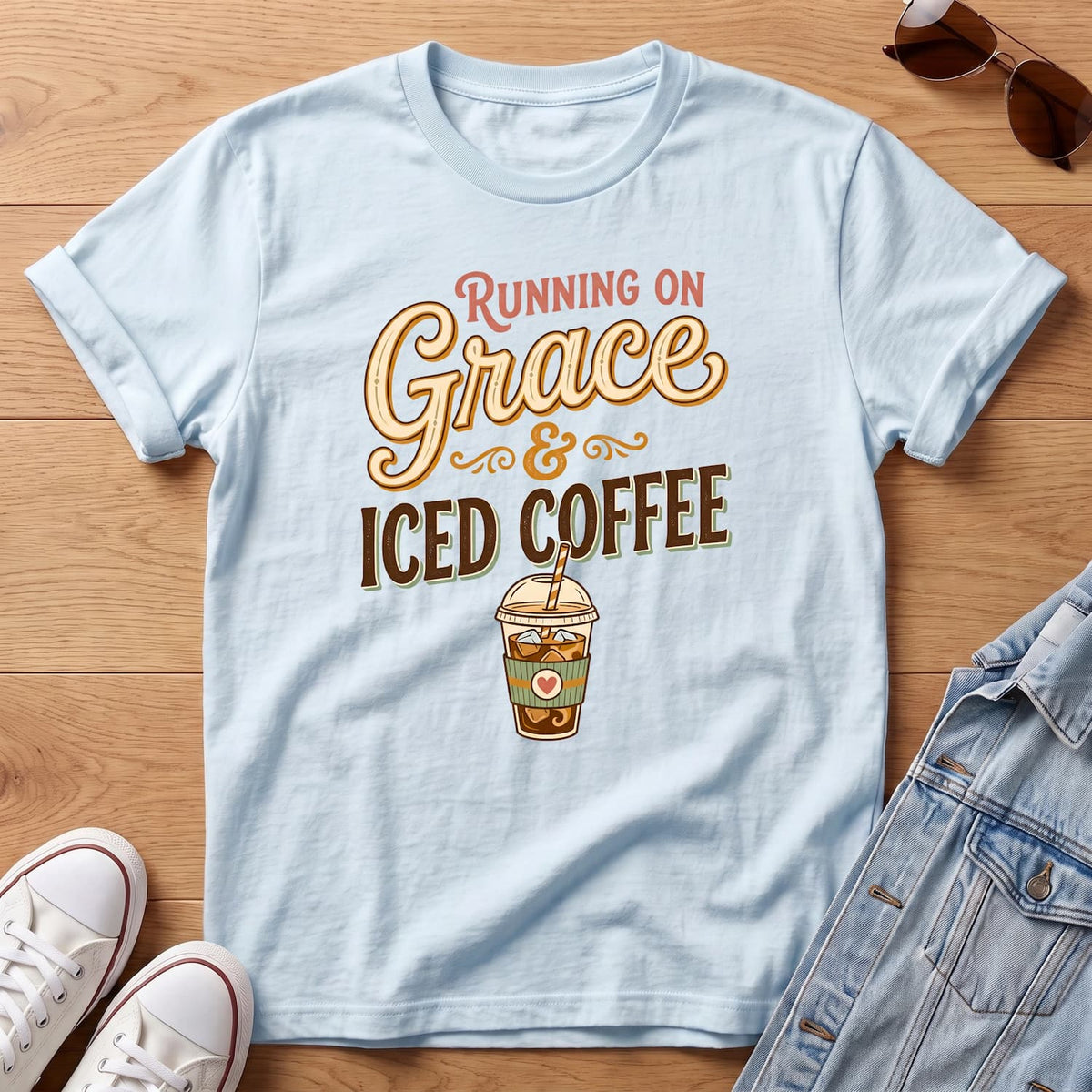 Jesus & Iced Coffee T-Shirt