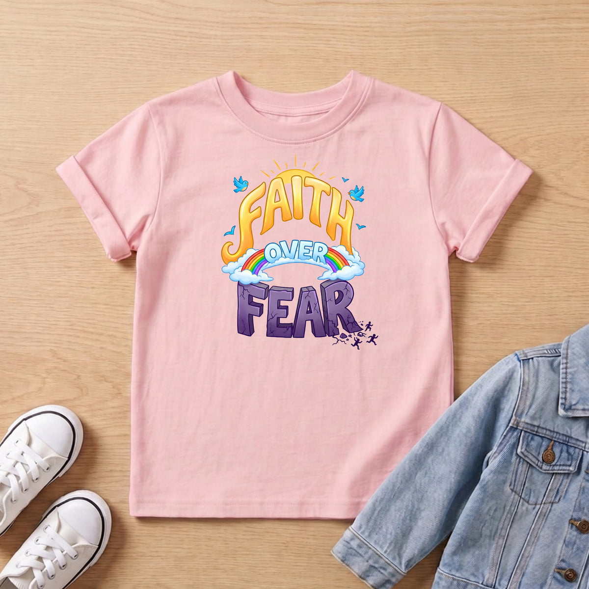 Faith Over Fear Kids T-Shirt