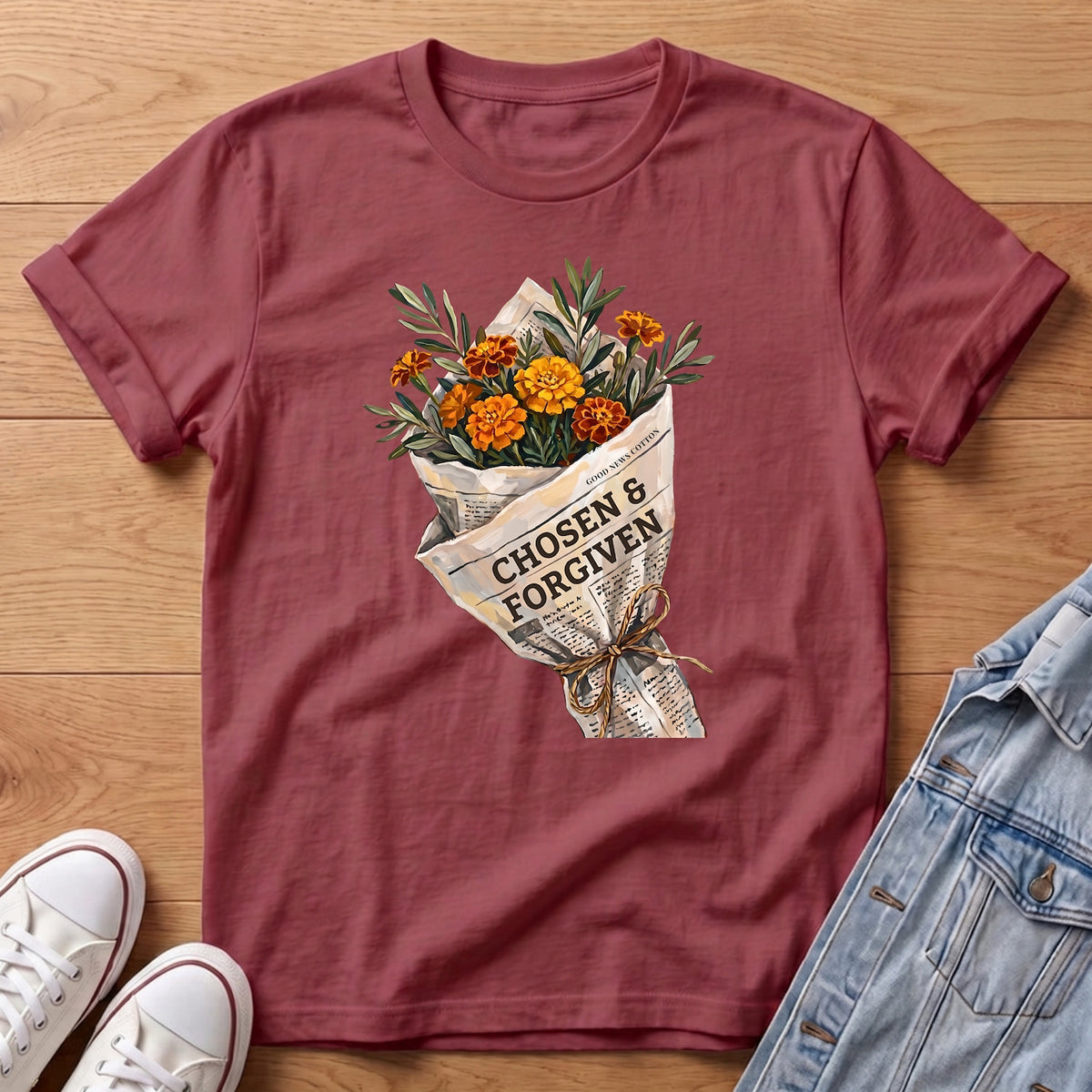 Chosen Orange Bouq T-Shirt