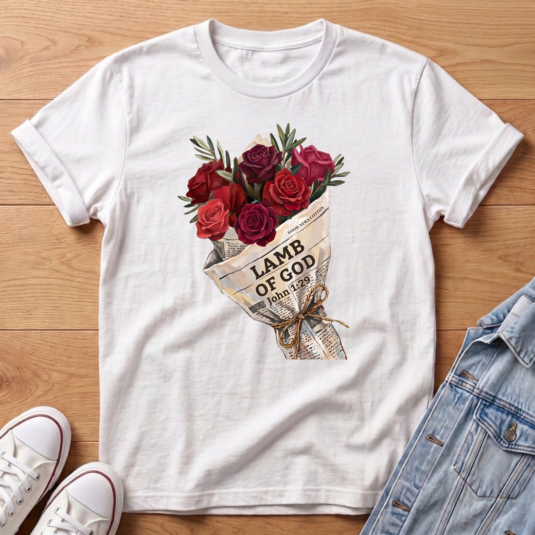 Lamb of God Rose Bouq T-Shirt