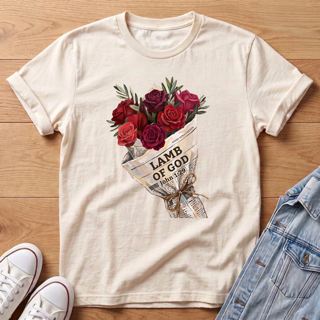 Lamb of God Rose Bouq T-Shirt