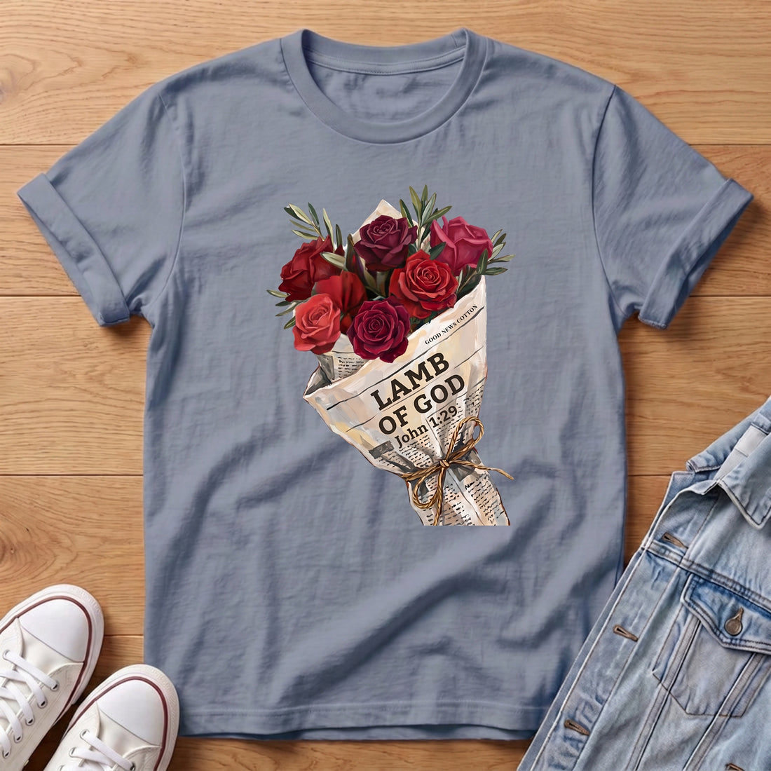 Lamb of God Rose Bouq T-Shirt
