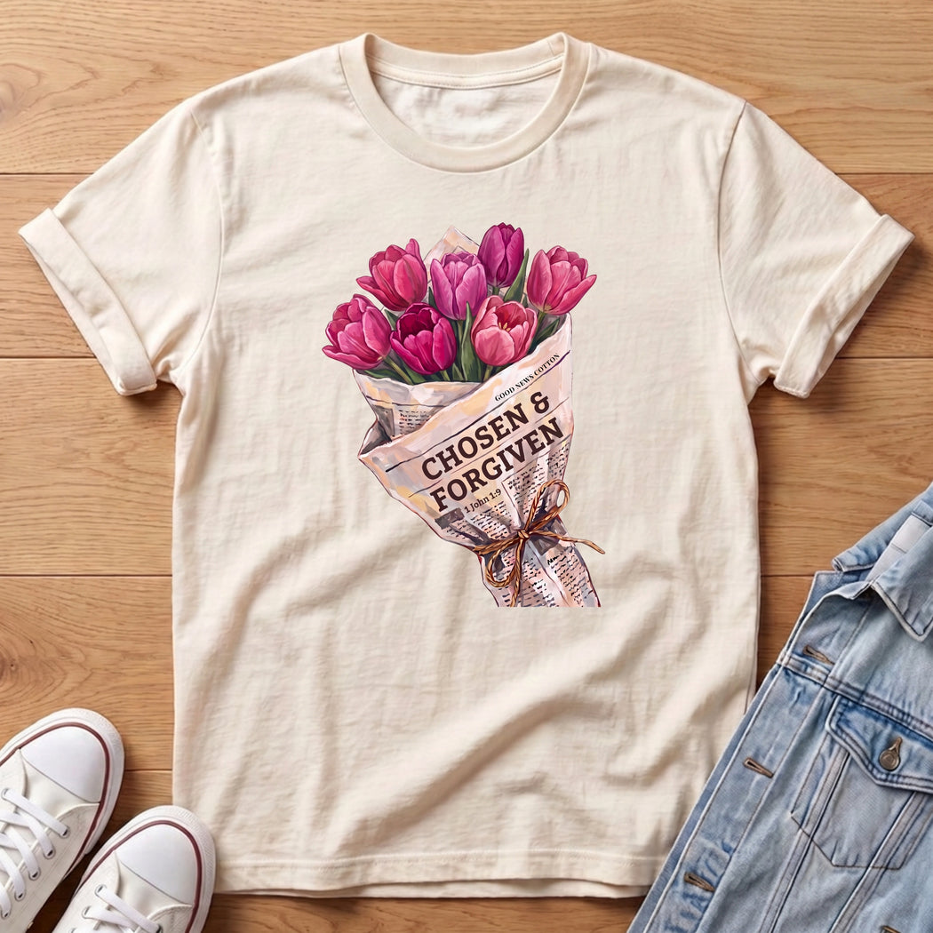 Forgiven Pink Tulips T-Shirt
