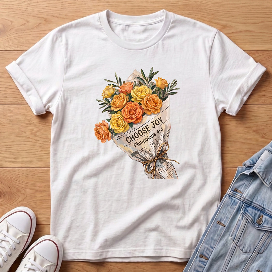 Choose Joy Yellow Bouq T-Shirt
