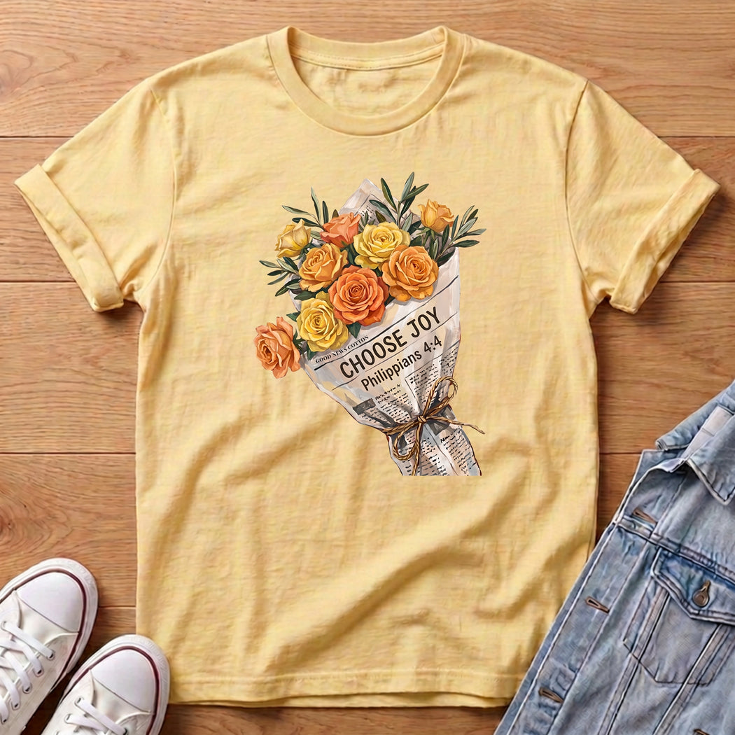 Choose Joy Yellow Bouq T-Shirt