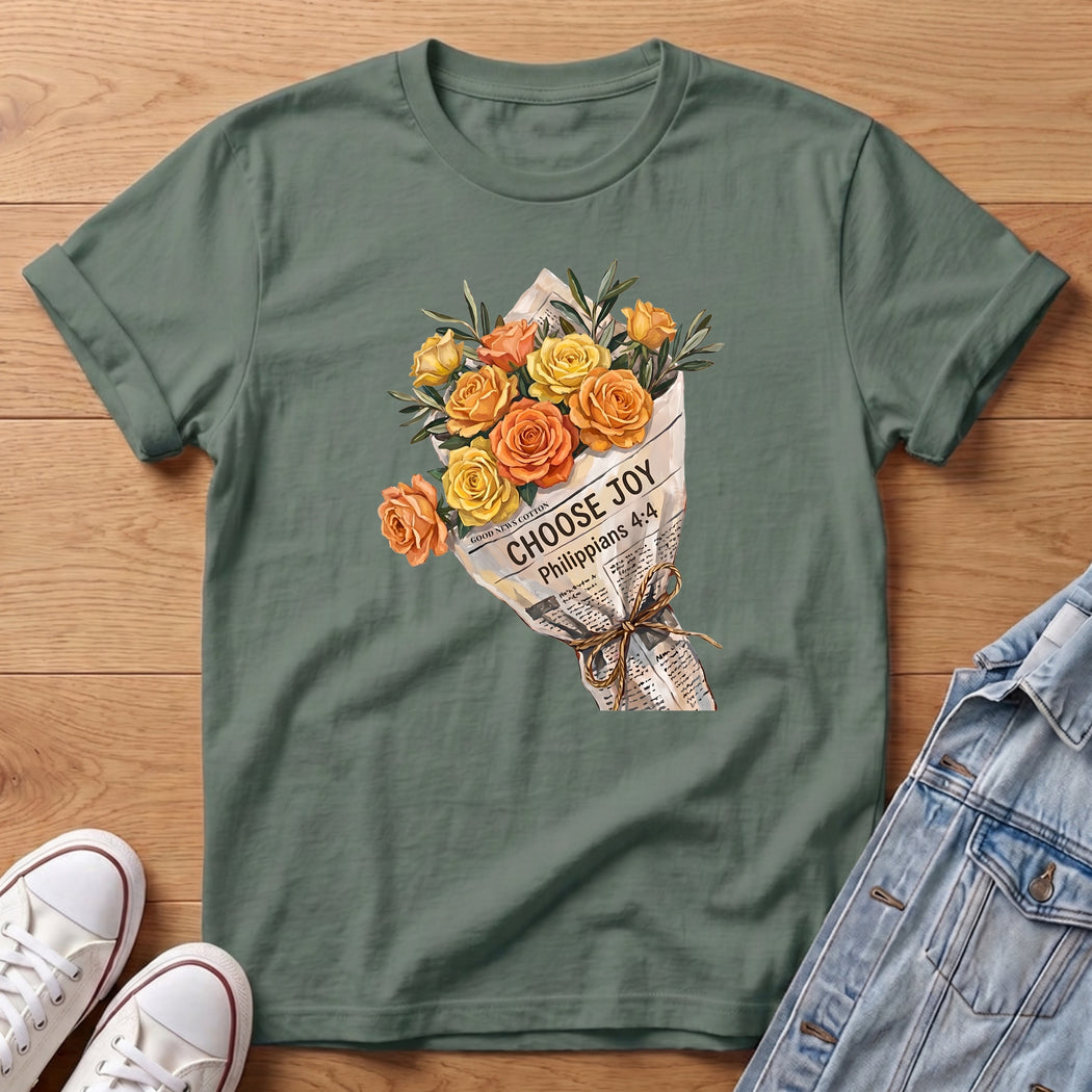 Choose Joy Yellow Bouq T-Shirt