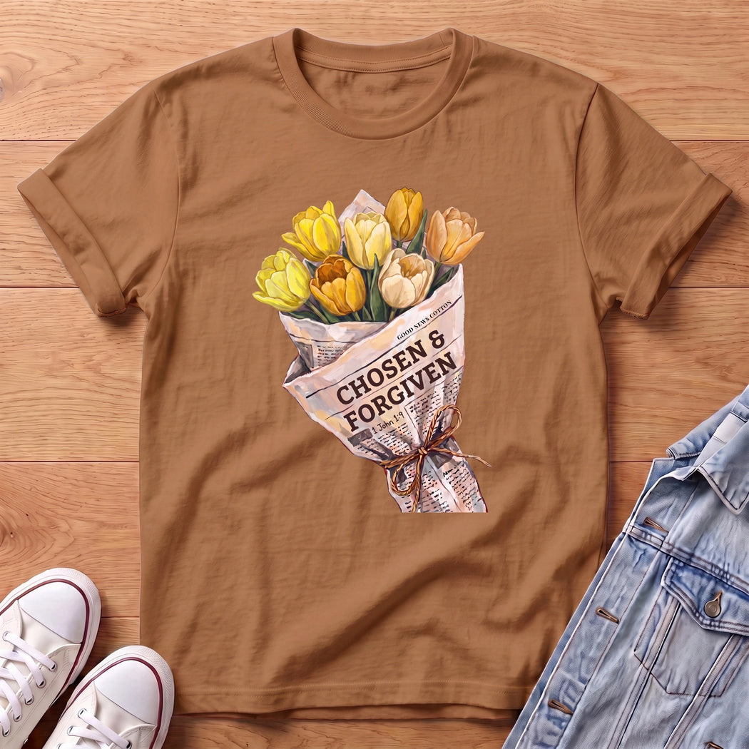 Forgiven Yellow Tulip Bouq T-Shirt