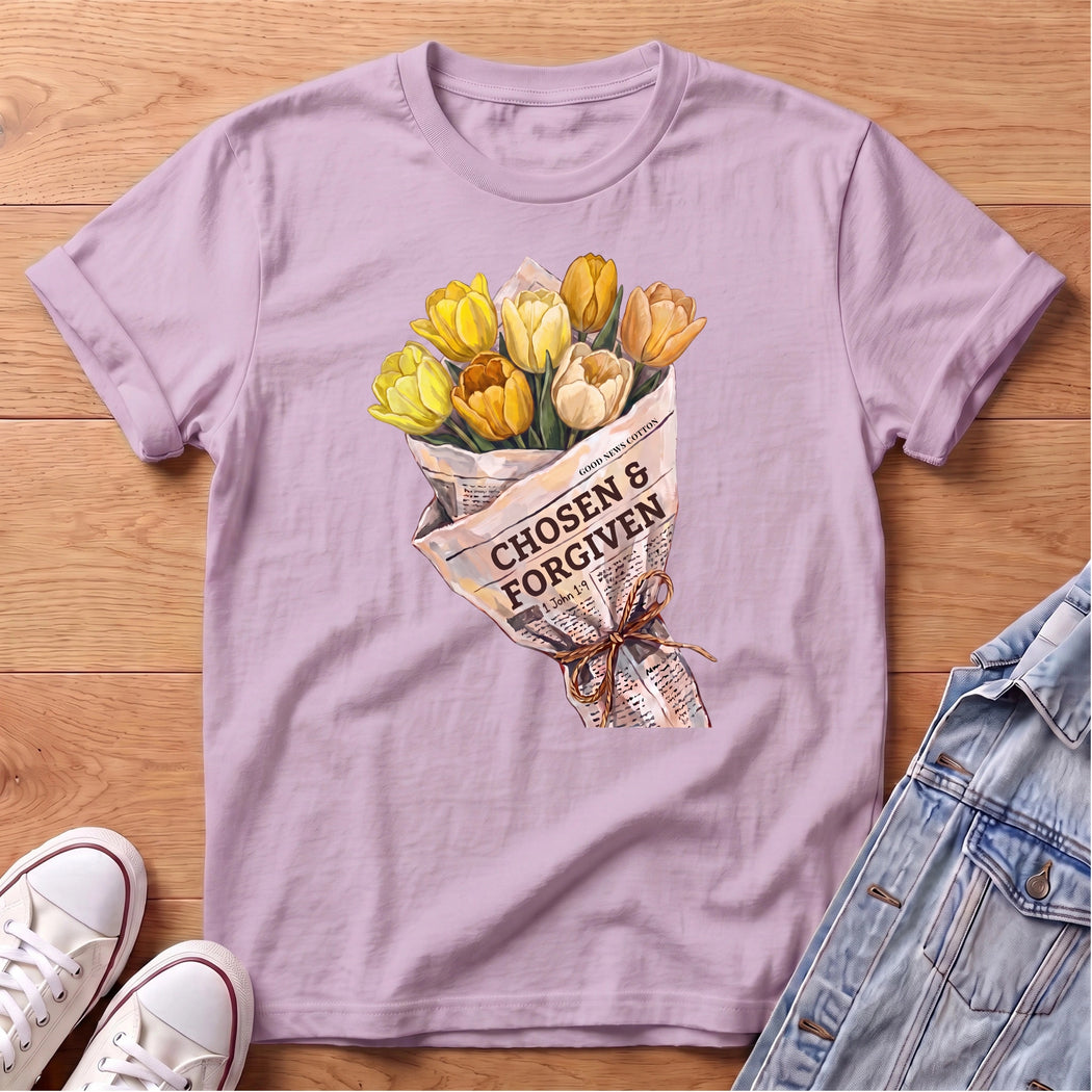 Forgiven Yellow Tulip Bouq T-Shirt