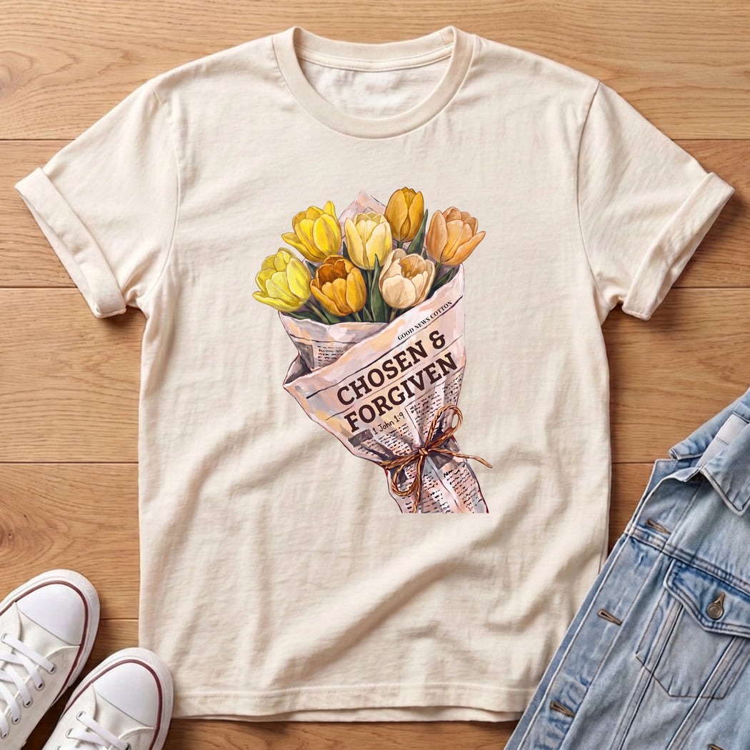 Forgiven Yellow Tulip Bouq T-Shirt