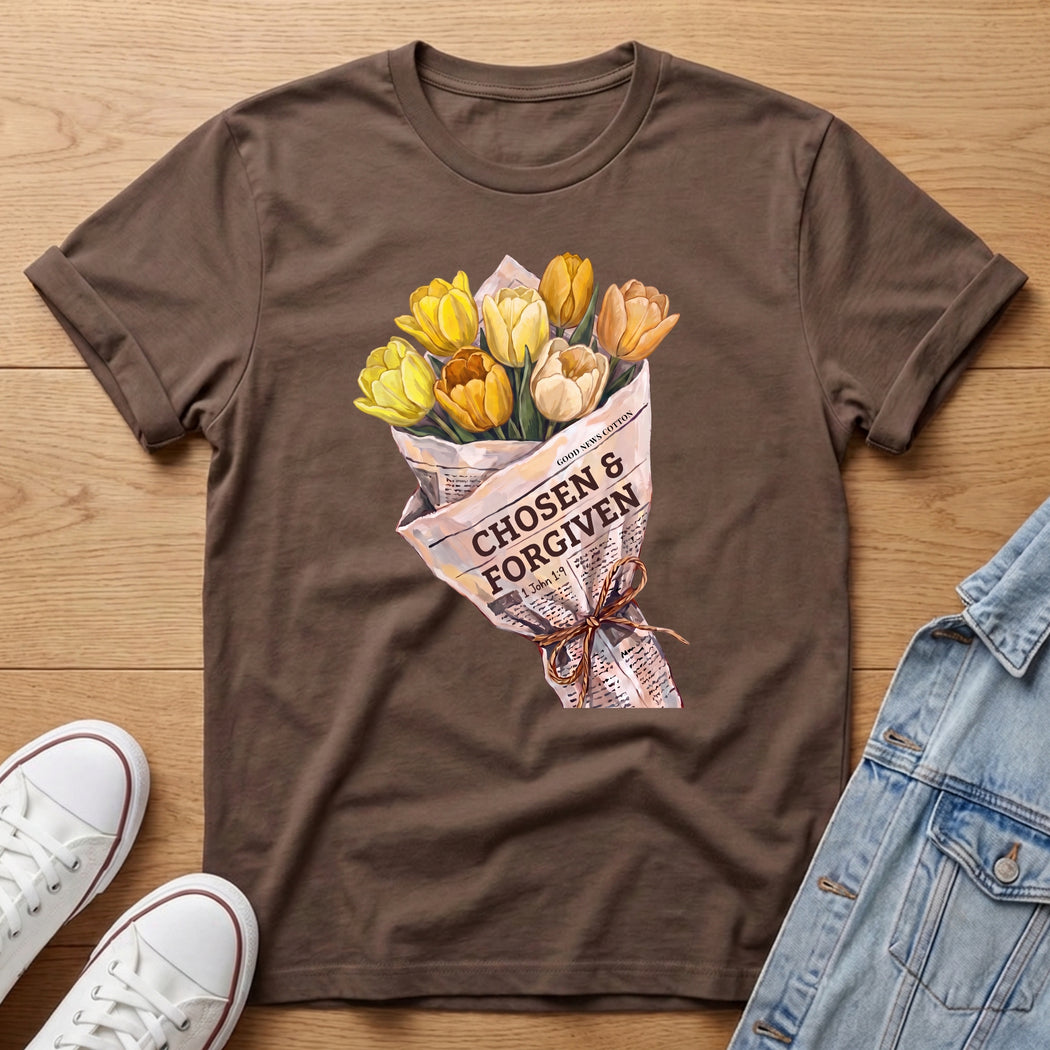 Forgiven Yellow Tulip Bouq T-Shirt