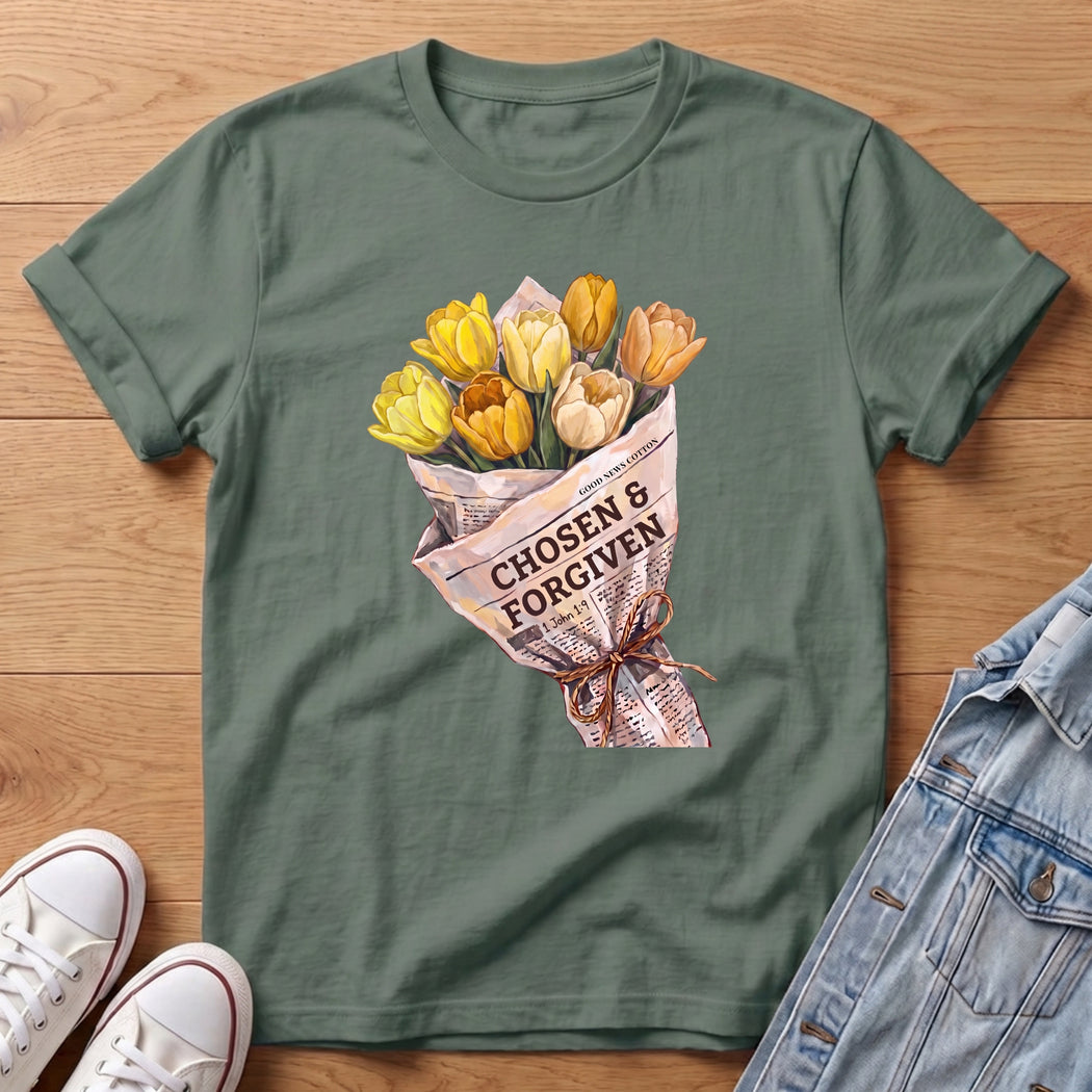 Forgiven Yellow Tulip Bouq T-Shirt
