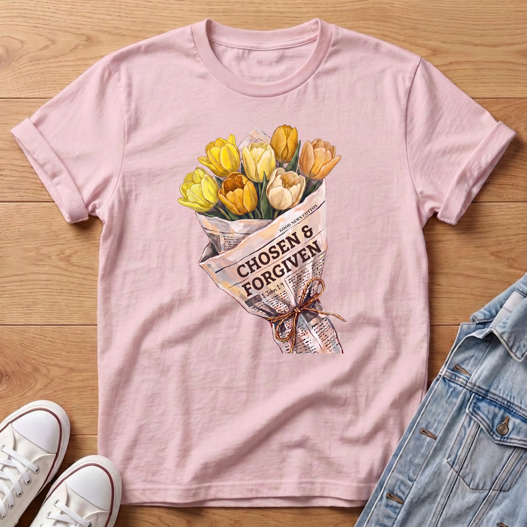 Forgiven Yellow Tulip Bouq T-Shirt