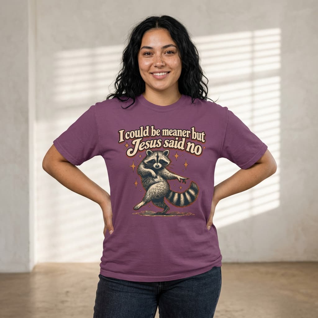 Jesus Said No Raccoon T-Shirt