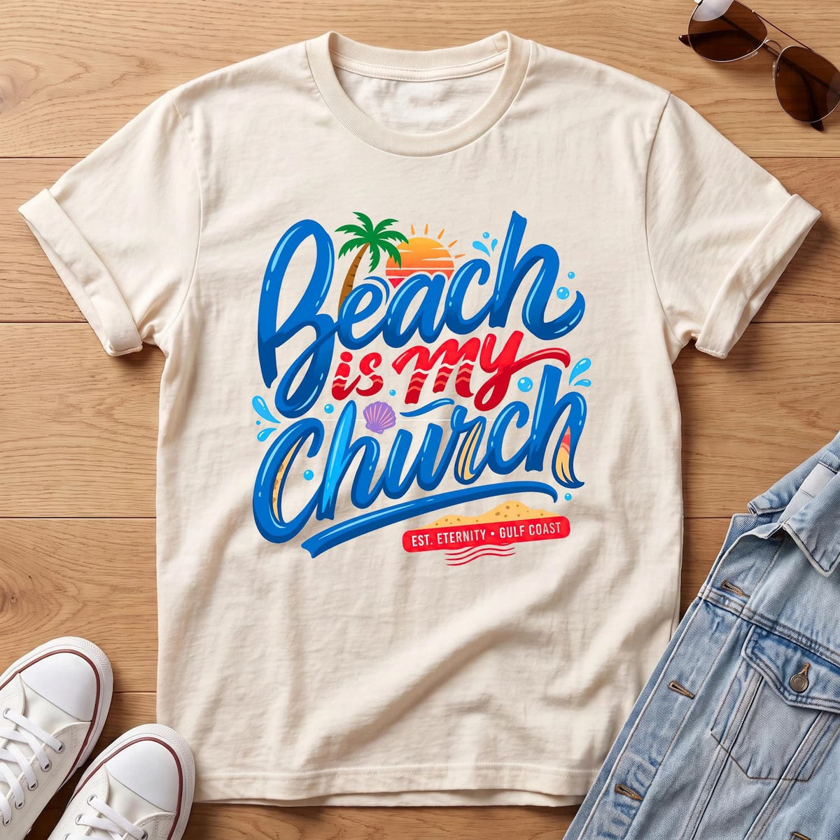Beach Is My Church T-Shirt